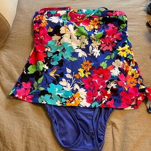 Bandeau Swimsuit one piece size 16